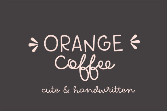 Orange Coffee Font