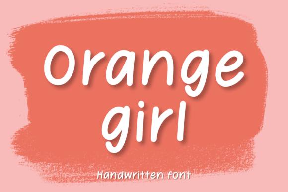 Orange Girl Font Poster 1