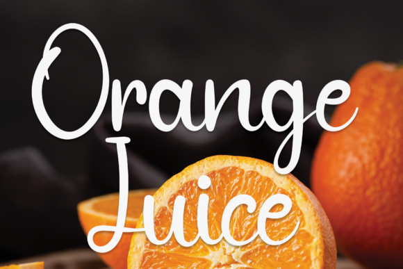 Orange Juice Font Orange Juice Font Poster 1