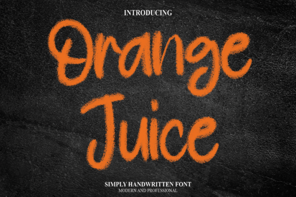 Orange Juice Font Poster 1