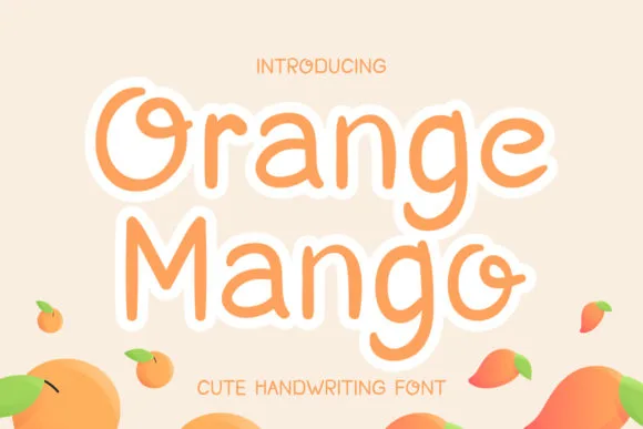 Orange Mango Font Orange Mango Font Poster 1