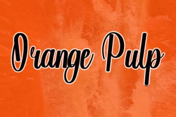 Orange Pulp Font Poster 1
