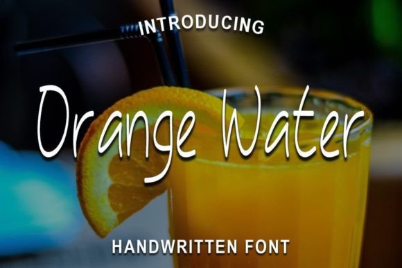 Orange Water Font