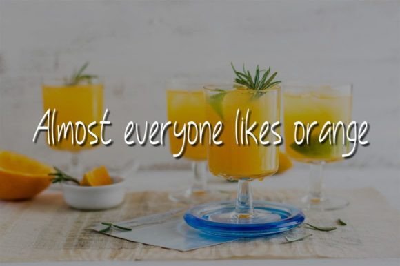 Orange Water Font Poster 2