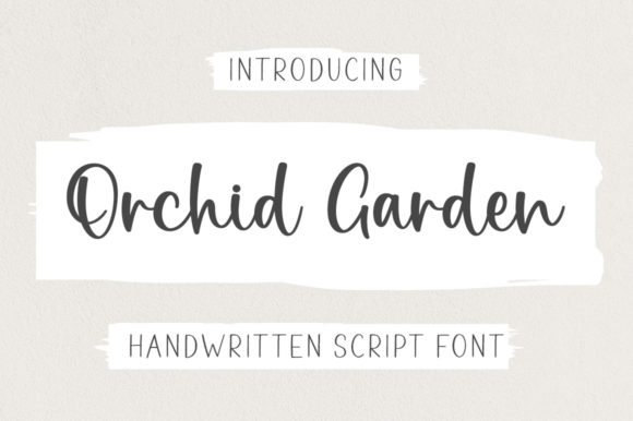 Orchid Garden Font Poster 1