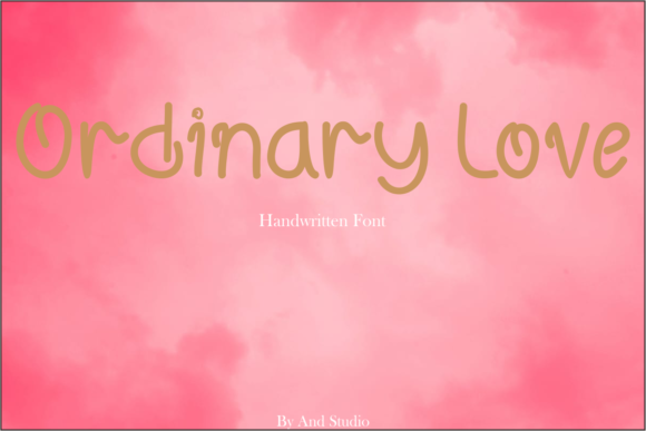 Ordinary Love Font Poster 1