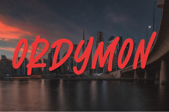 Ordymon Font Poster 1