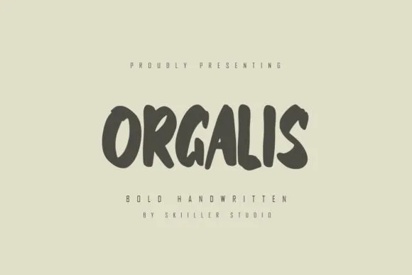 Orgalis Font Orgalis Font Poster 1