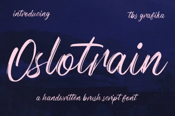 Oslotrain Font Poster 1