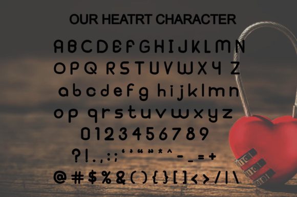 Our Heart Font Poster 5