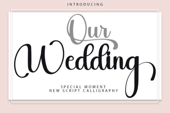 Our Wedding Font Poster 1