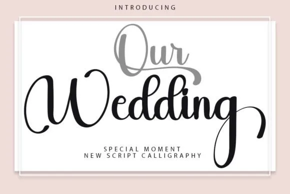 Our Wedding Font Our Wedding Font Poster 1