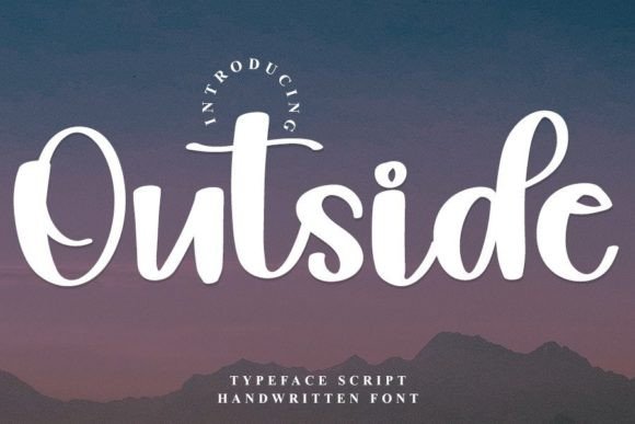 Outside Font Poster 1