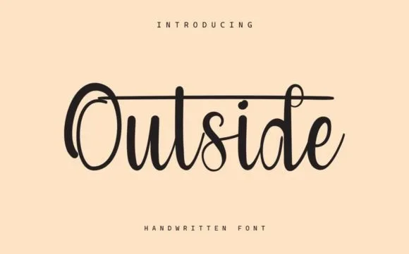 Outside Font Outside Font Poster 1