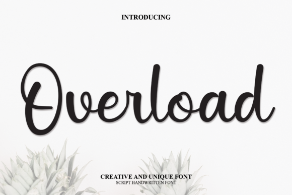 Overload Font Poster 1