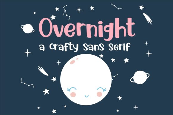 Overnight Font Poster 1