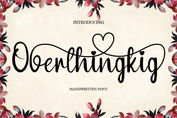 Overthingking Font Poster 1