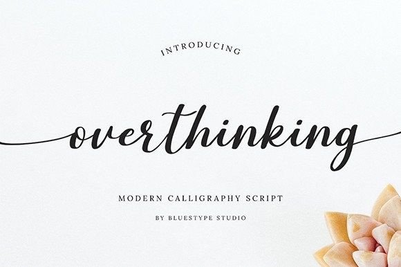 Overthinking Font Poster 1