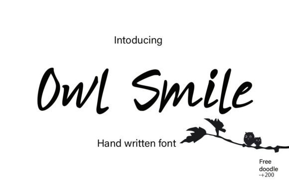 Owl Smile Font Poster 1