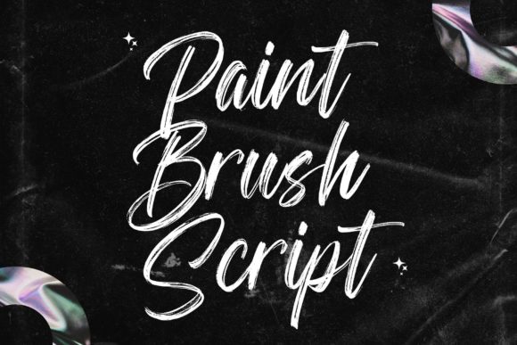 Paint Brush Script Font Poster 1