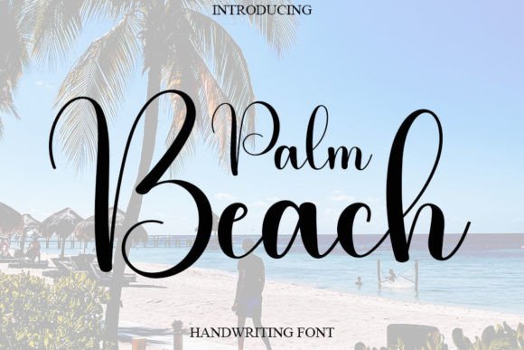 Palm Beach Font Poster 1