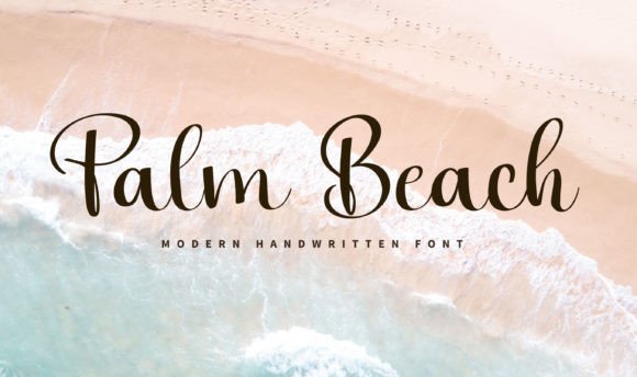 Palm Beach Font Poster 1