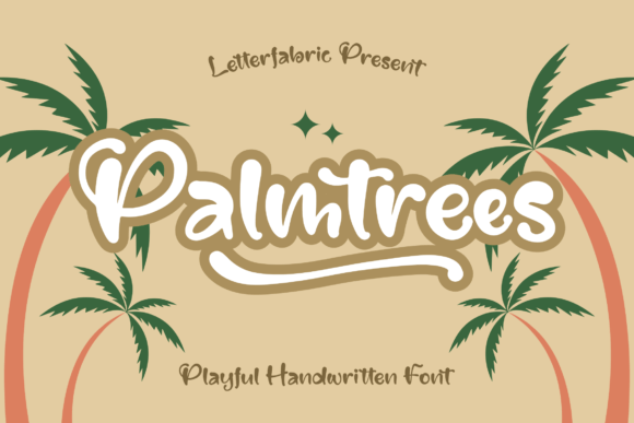 Palmtrees Font Poster 1