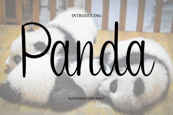 Panda Font Poster 1