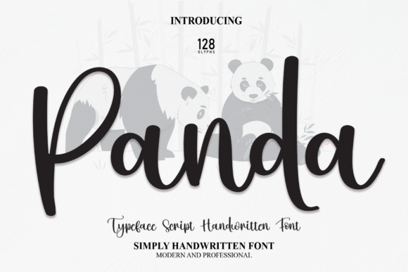 Panda Font Poster 1