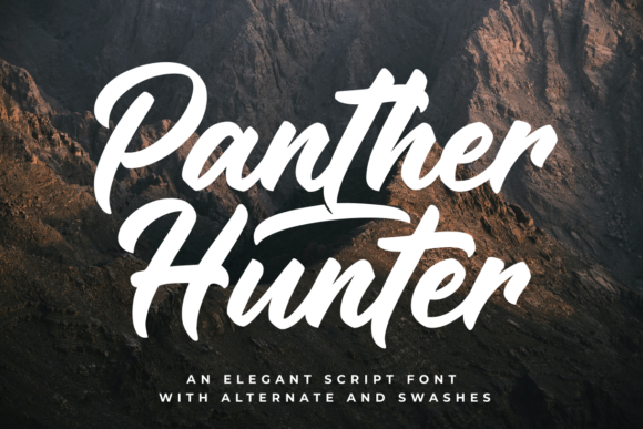 Panther Hunter Font Poster 1