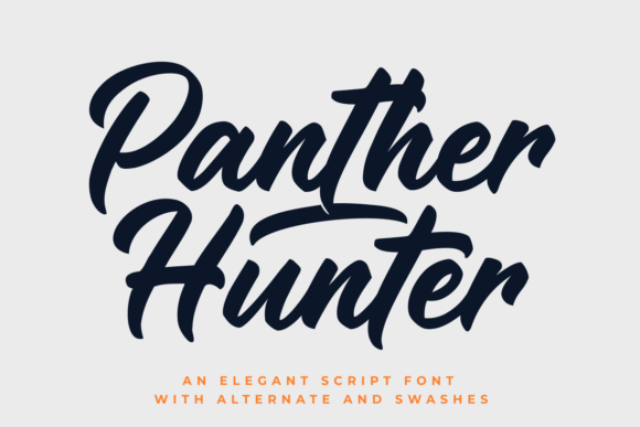 Panther Hunter Font Poster 12