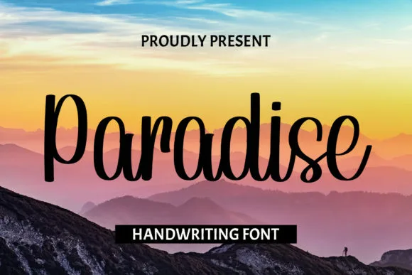 Paradise Font Paradise Font Poster 1