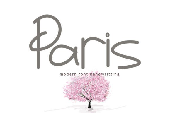 Paris Font Poster 1