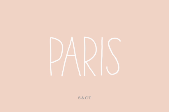 Paris Font Poster 1