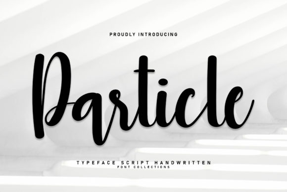 Particle Font Poster 1