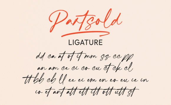 Partsold Font Poster 7