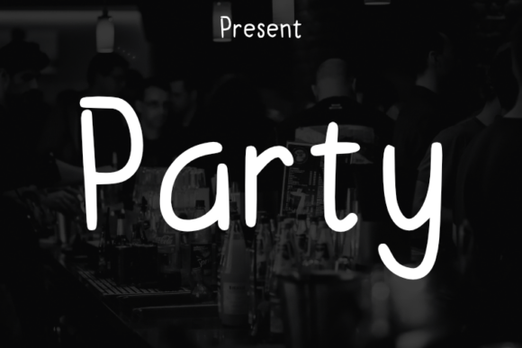 Party Font Poster 1