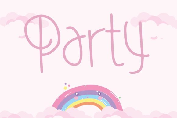 Party Font Poster 1