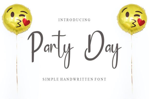 Party Day Font Poster 1