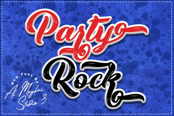 Party Rock Font Poster 1
