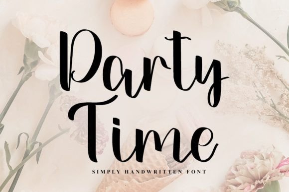 Party Time Font Poster 1