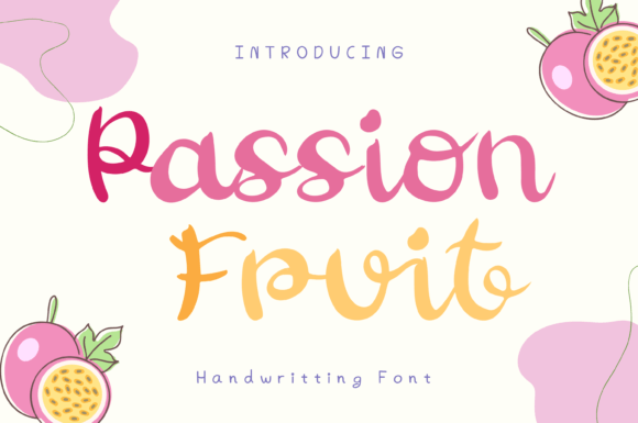 Passion Fruit Font Poster 1