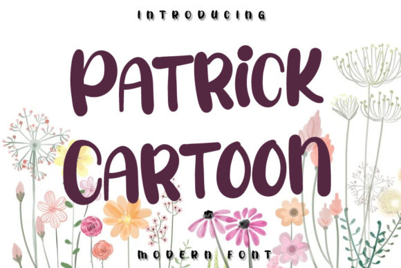 Patrick Cartoon Font Poster 1
