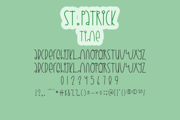 Patrick Time Font Poster 6