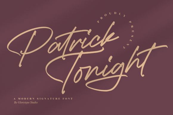 Patrick Tonight Font Poster 1