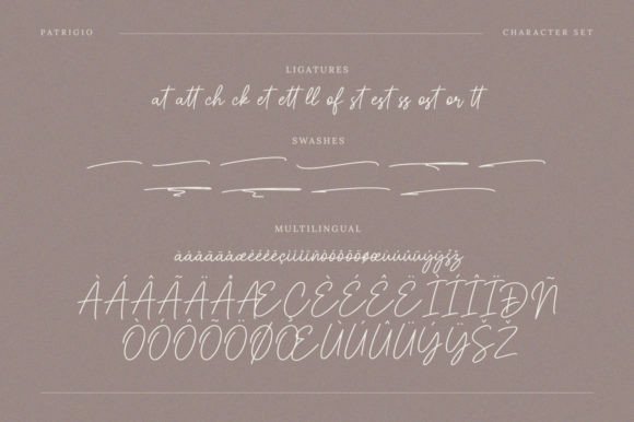 Patrigio Font Poster 7
