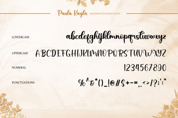 Paula Kayla Font Poster 6