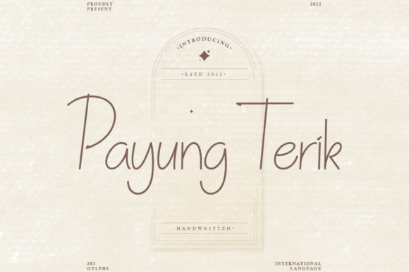 Payung Terik Font Poster 1