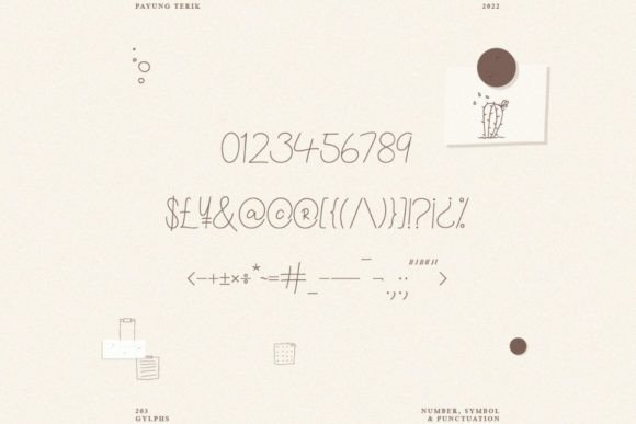 Payung Terik Font Poster 10