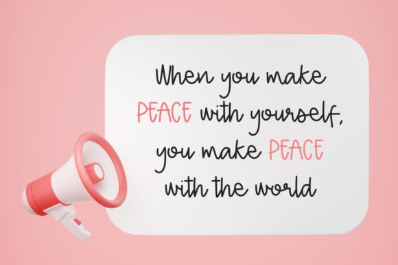 Peace Marker Font Poster 3